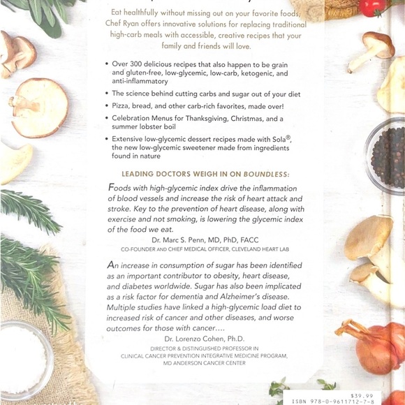 Boundless Cookbook by Ryan Turner Signed Autographed! Sola Sweetener Founder - Picture 5 of 6